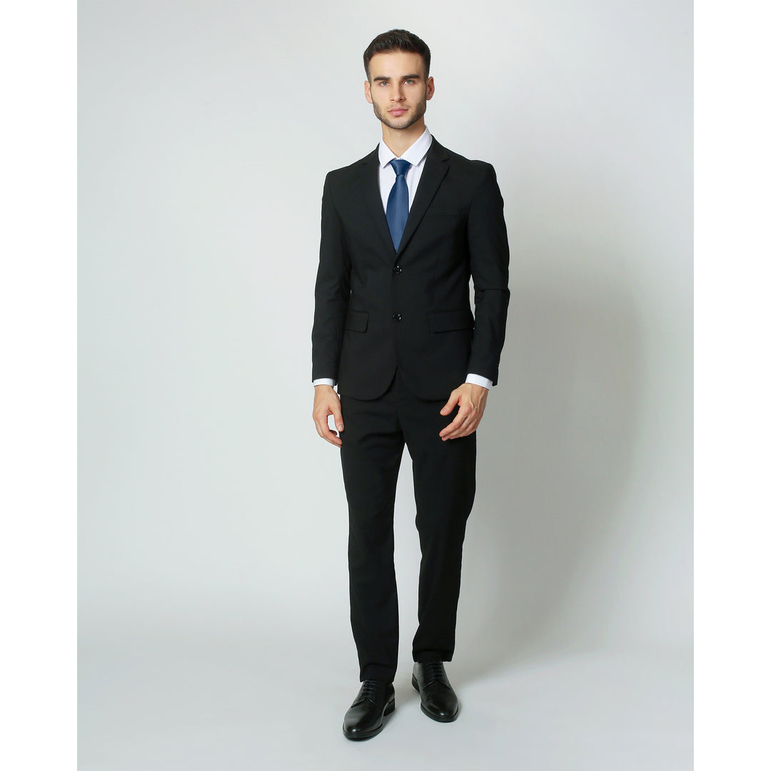 Silk Blend Solid Tie - Steel Blue