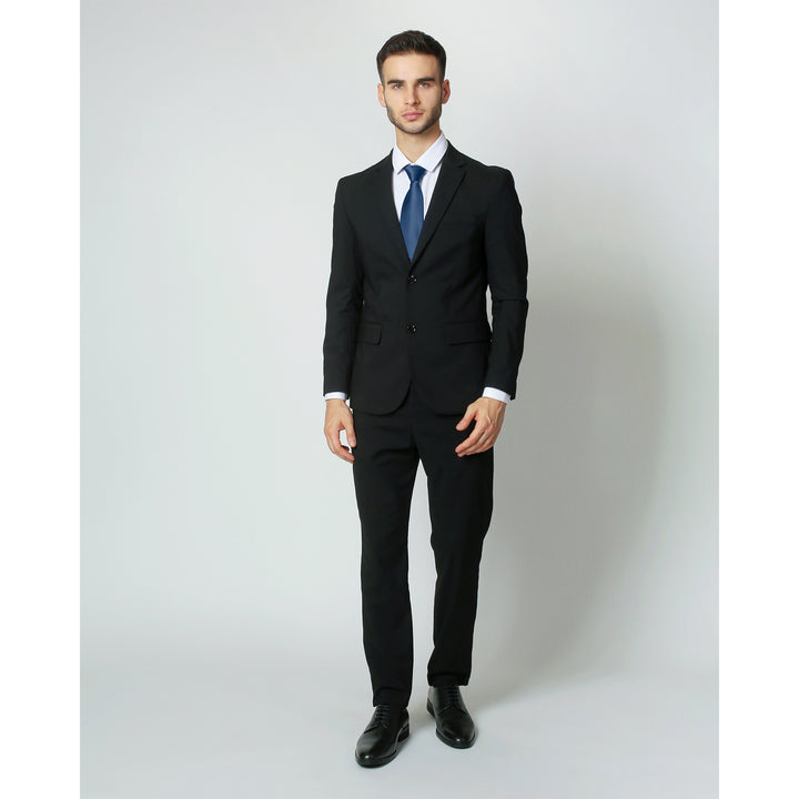 Silk Blend Solid Tie - Steel Blue