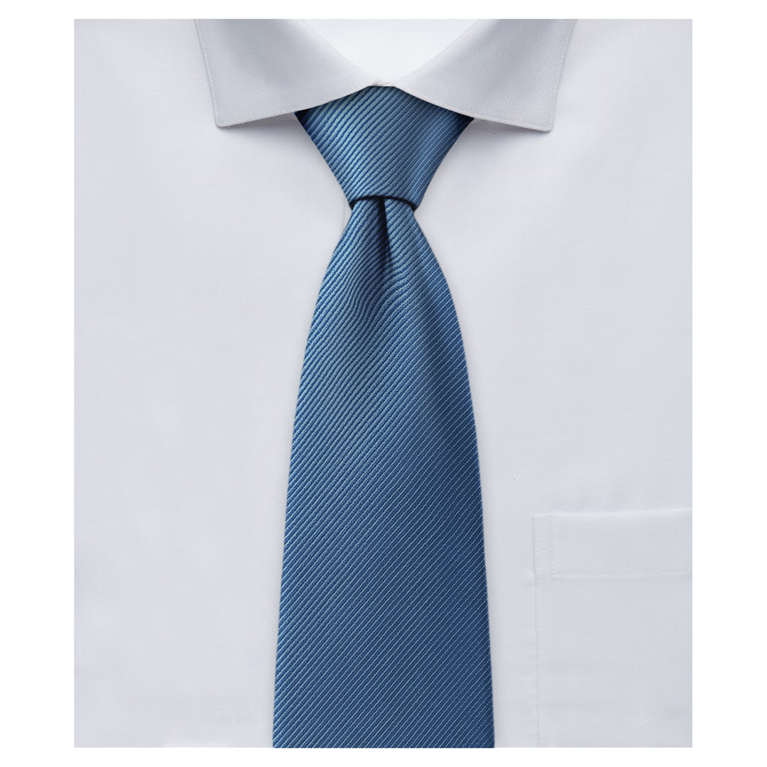 Wedding Silk Blend Solid Tie - Steel Blue