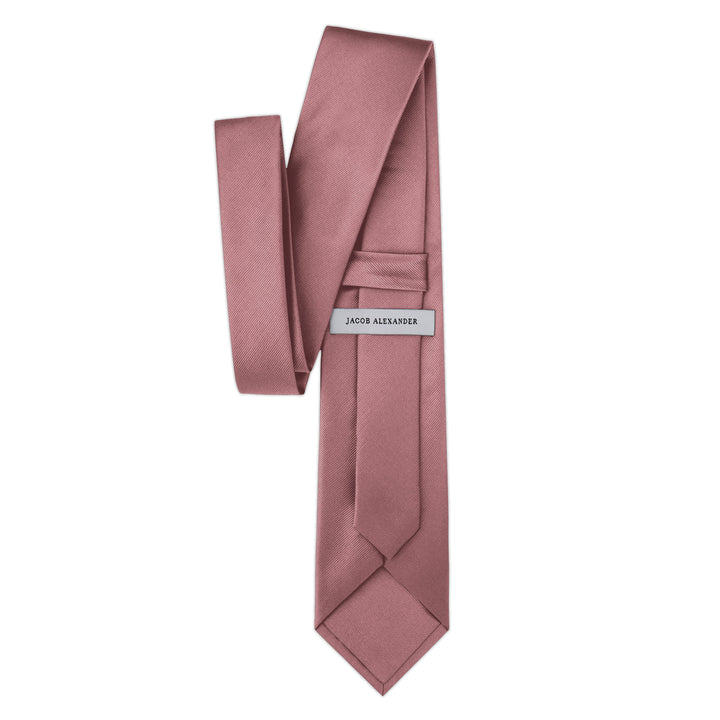 Silk Blend Solid Tie - Dusty Rose