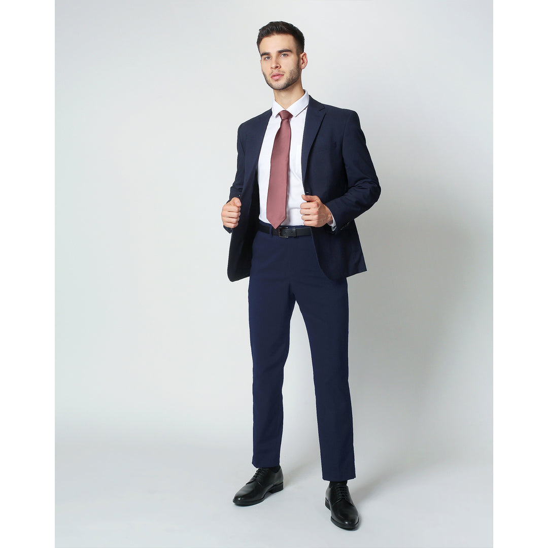 Silk Blend Solid Tie - Dusty Rose