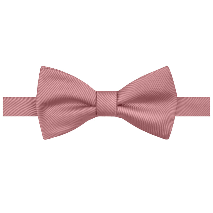 Silk Blend Solid Self-Tie Bow Tie - Dusty Rose