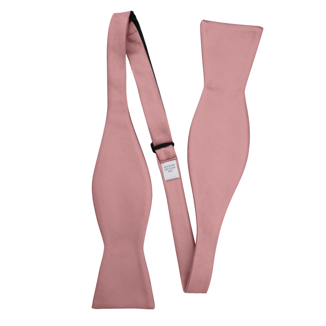 Silk Blend Solid Self-Tie Bow Tie - Dusty Rose