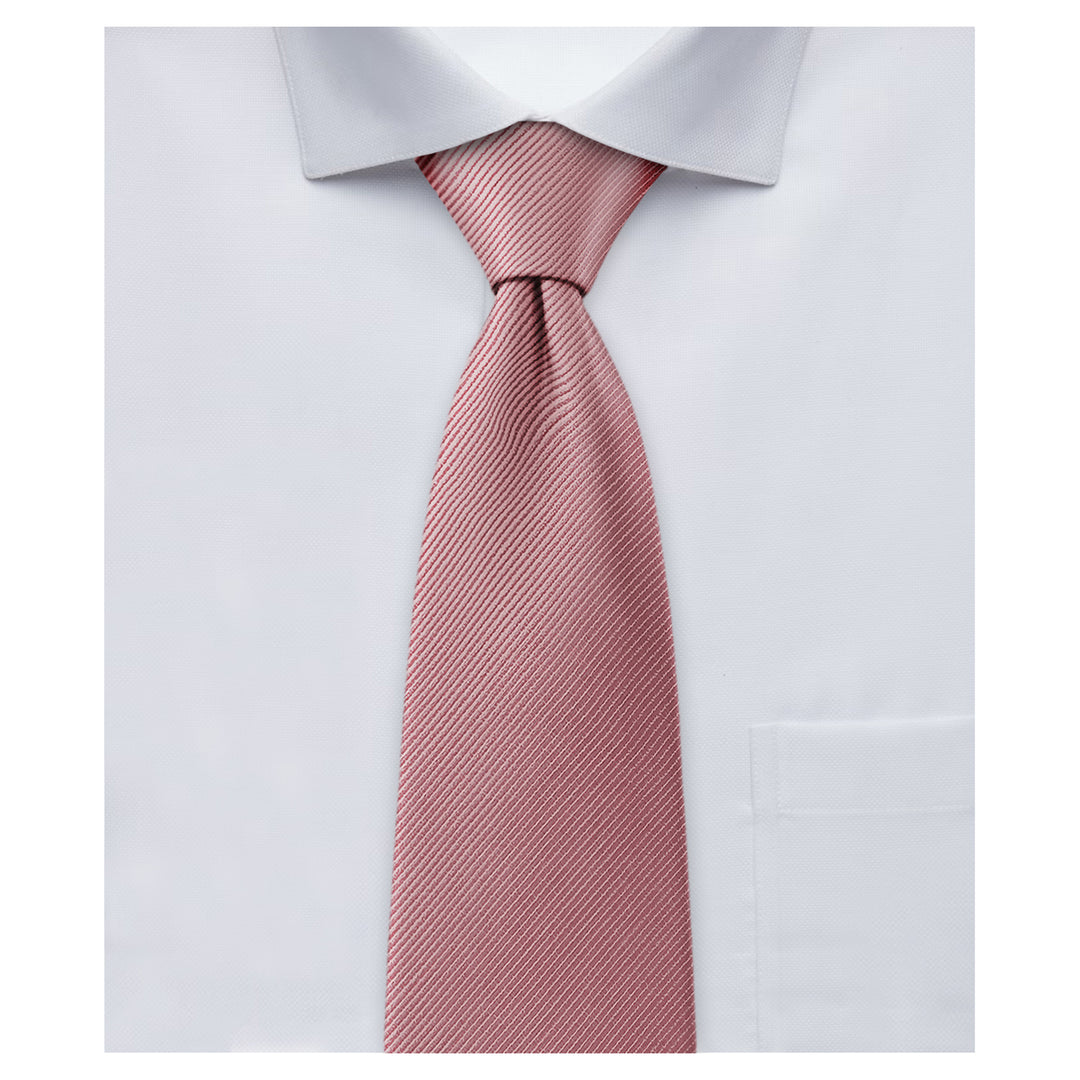 Wedding Silk Blend Solid Slim Tie - Dusty Rose