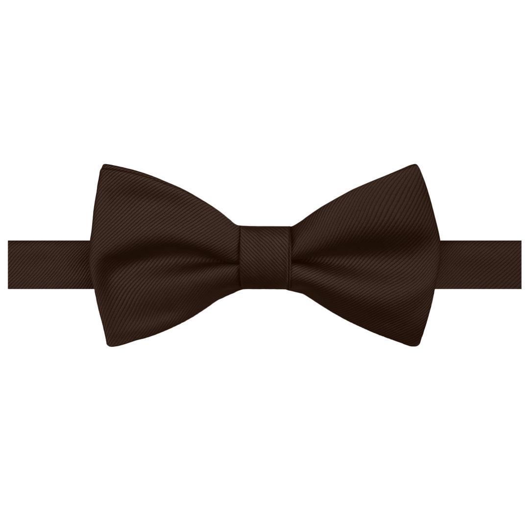 Silk Blend Solid Self-Tie Bow Tie - Espresso
