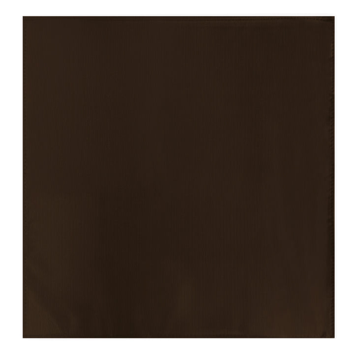Silk Blend Solid Pocket Square - Espresso