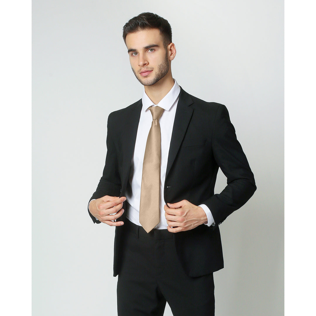 Silk Blend Solid Tie - Royal Gold