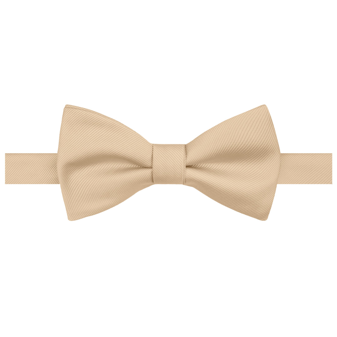 Silk Blend Solid Self-Tie Bow Tie - Royal Gold