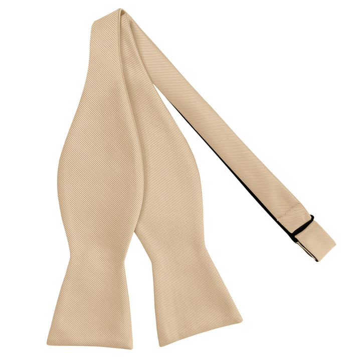 Silk Blend Solid Self-Tie Bow Tie - Royal Gold