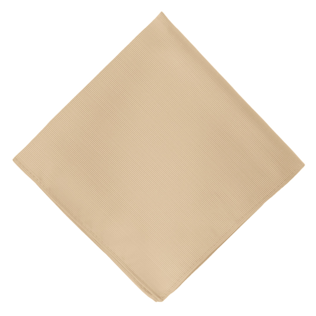 Silk Blend Solid Pocket Square - Royal Gold