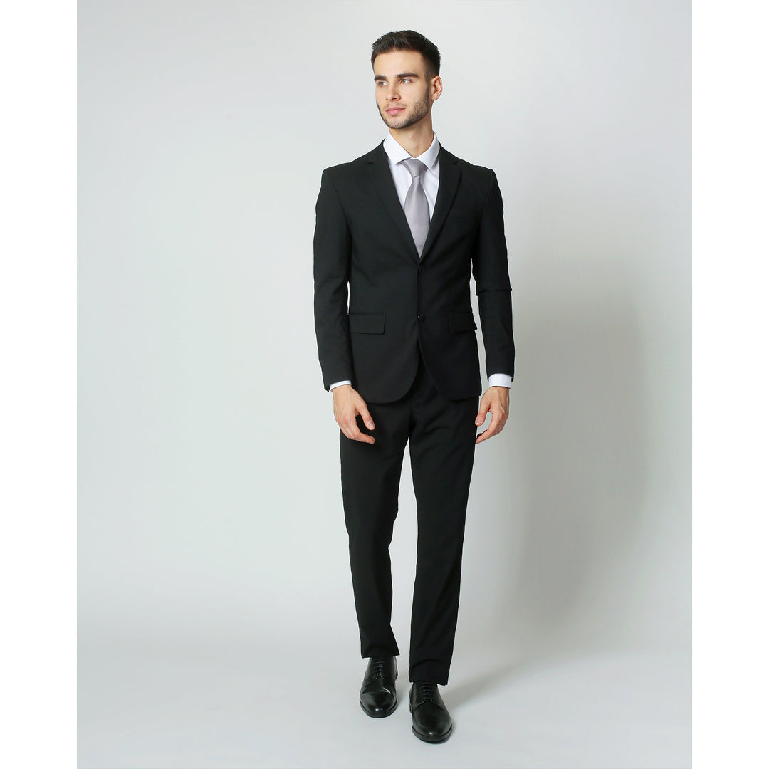 Silk Blend Solid Tie - Pewter Gray