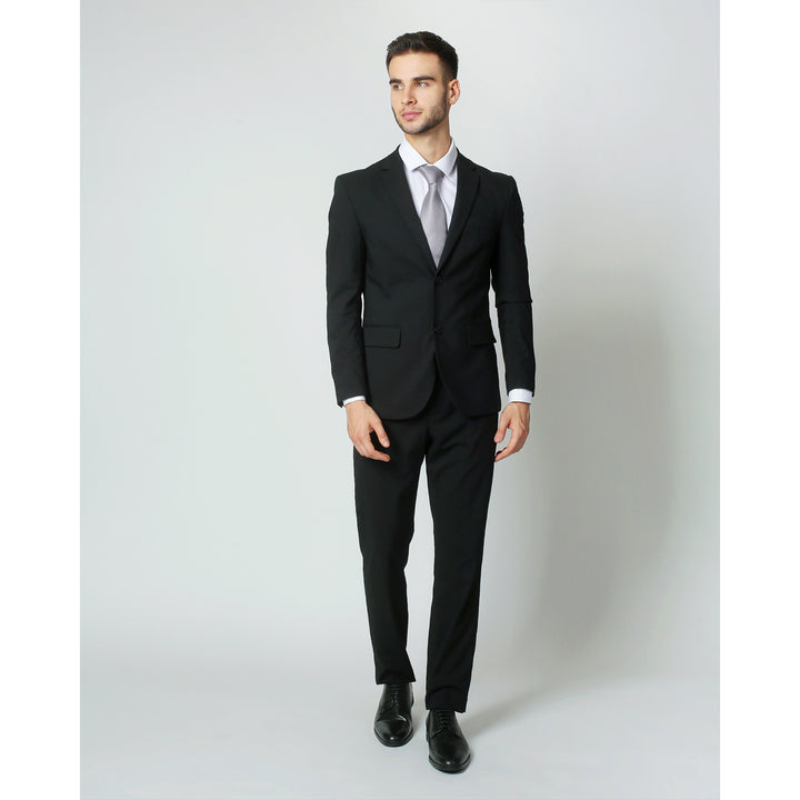 Silk Blend Solid Tie - Pewter Gray