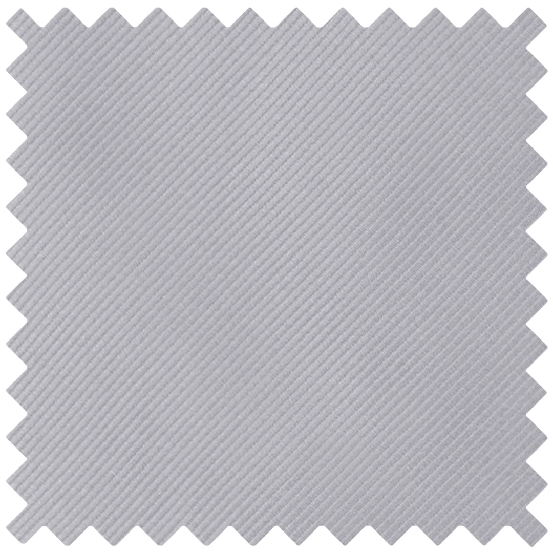 Silk Blend Solid Tie - Pewter Gray