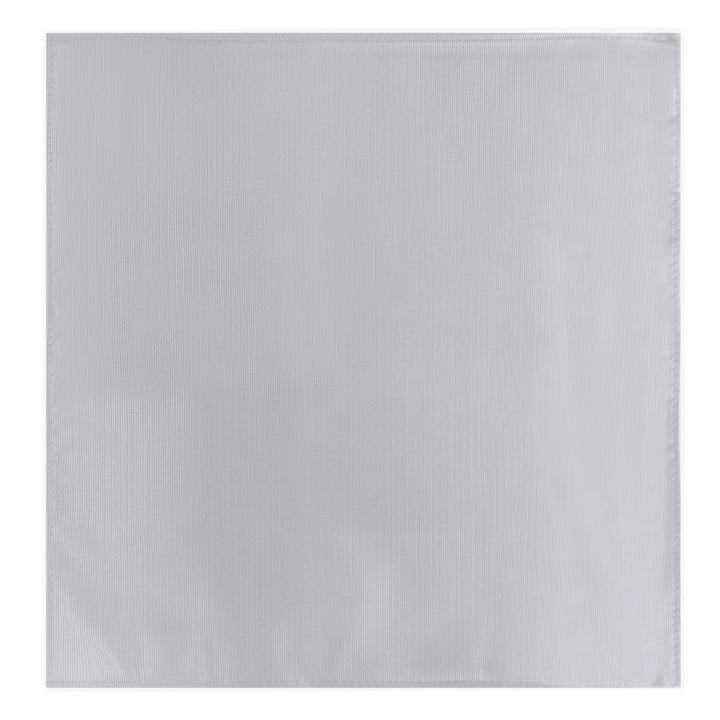 Wedding Silk Blend Solid Pocket Square - Pewter Gray