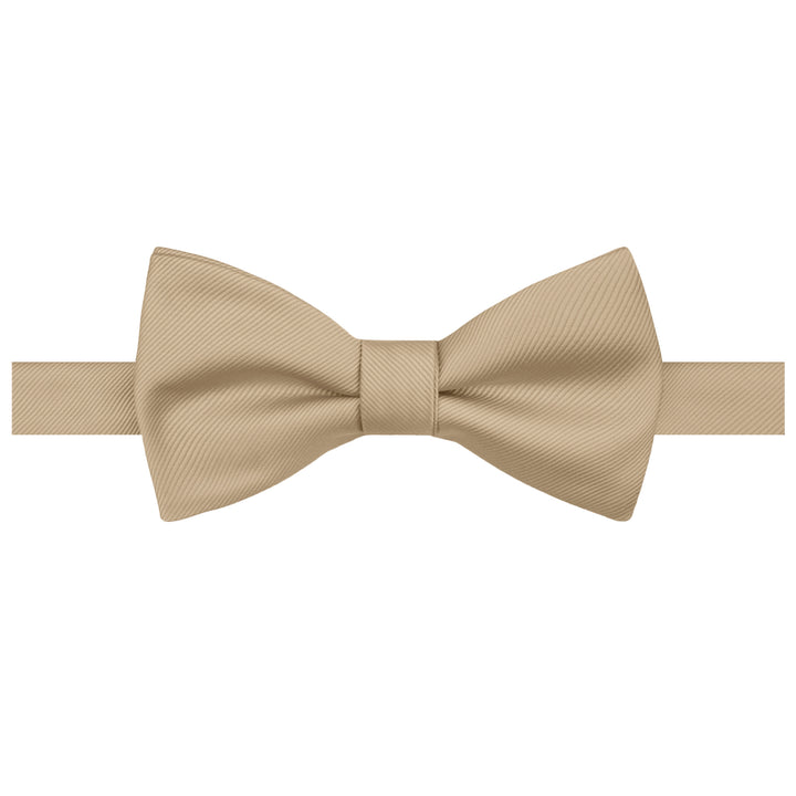 Silk Blend Solid Self-Tie Bow Tie - Biscotti