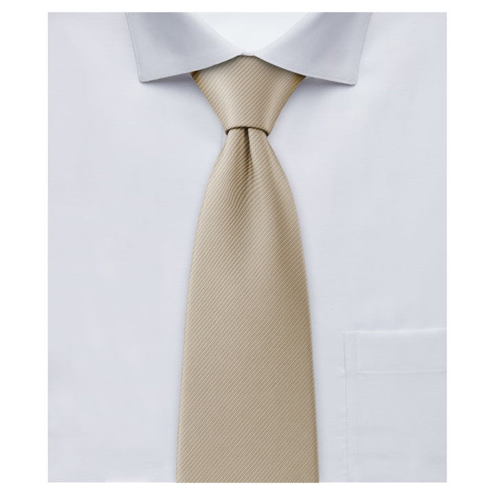 Silk Blend Solid Tie - Biscotti
