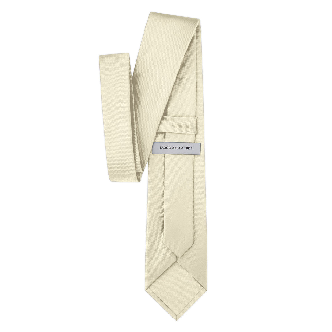 Silk Blend Solid Tie - Mod White