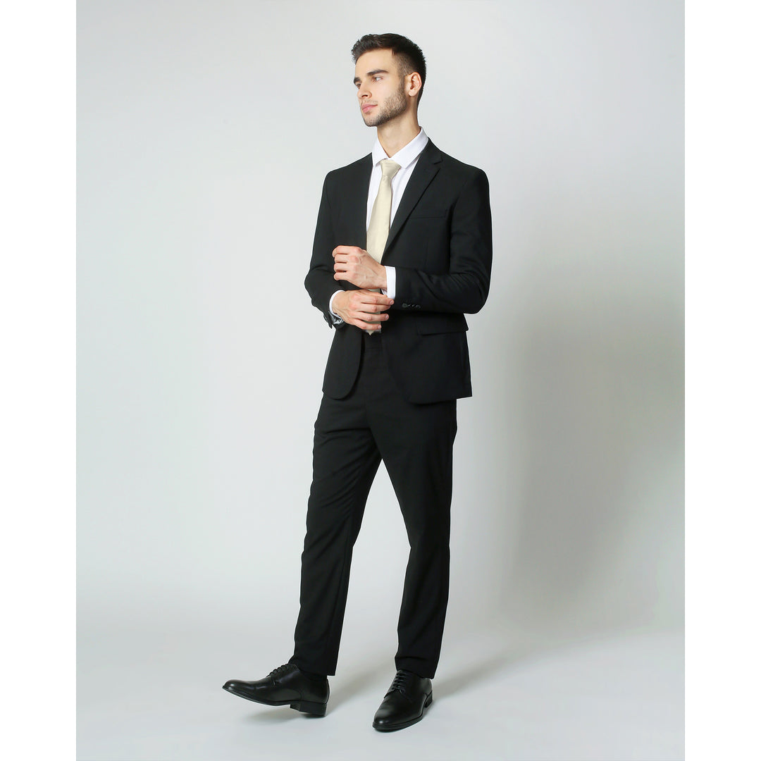 Silk Blend Solid Tie - Mod White