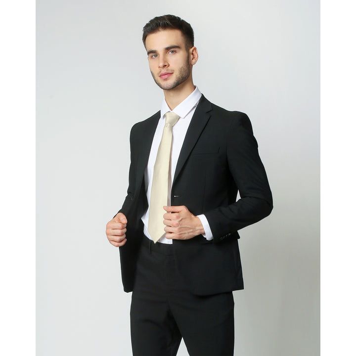 Silk Blend Solid Tie - Mod White