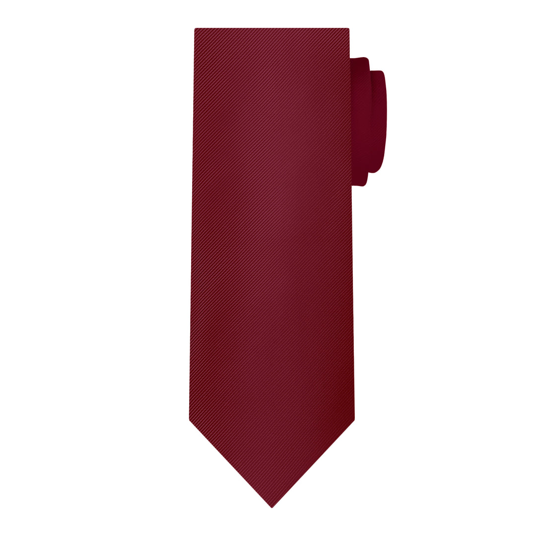 Silk Blend Solid Tie - Red Velvet
