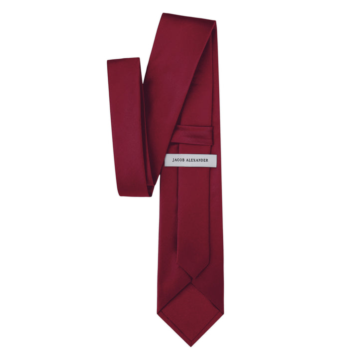 Silk Blend Solid Tie - Red Velvet