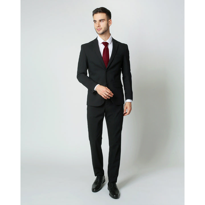 Silk Blend Solid Tie - Red Velvet