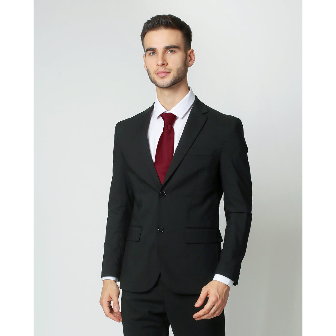 Silk Blend Solid Tie - Red Velvet