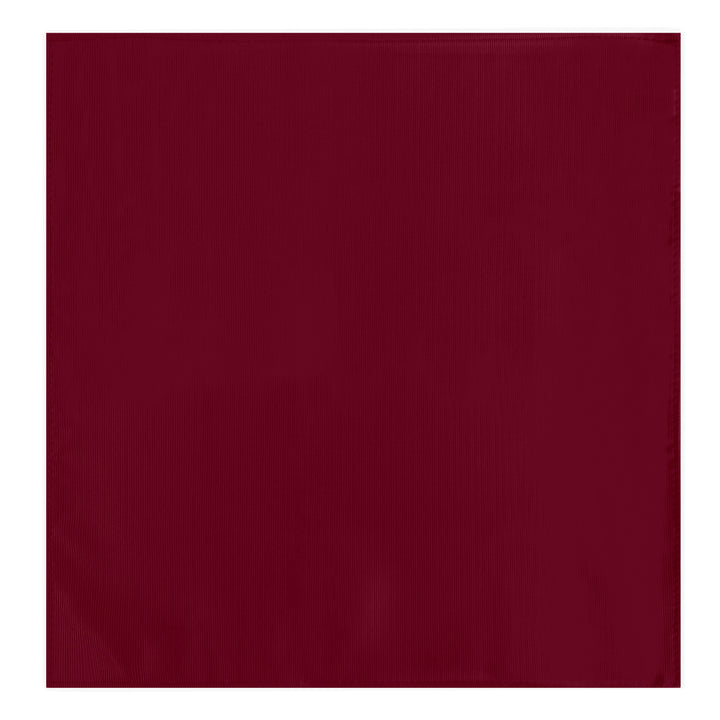 Silk Blend Solid Pocket Square - Red Velvet