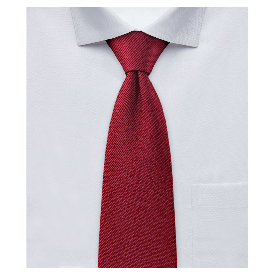 Silk Blend Solid Tie - Red Velvet