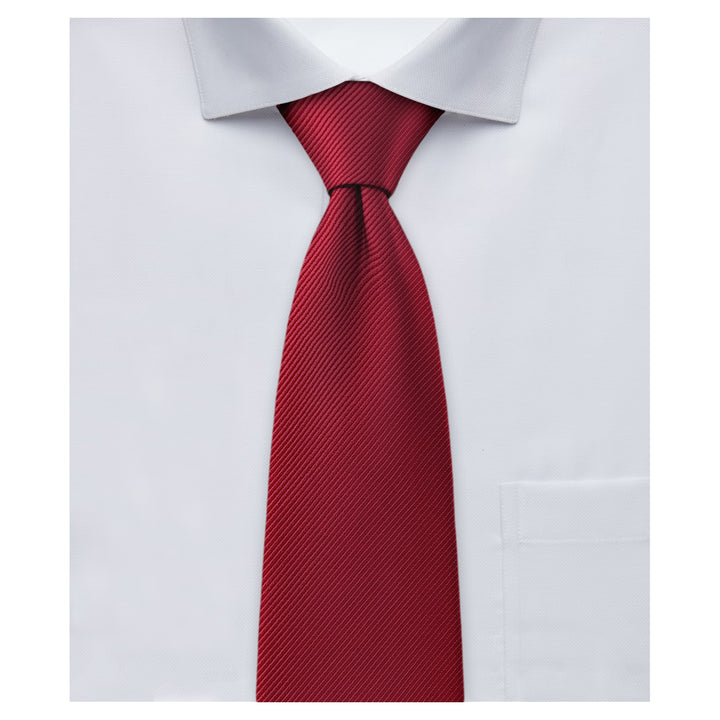 Silk Blend Solid Tie - Red Velvet