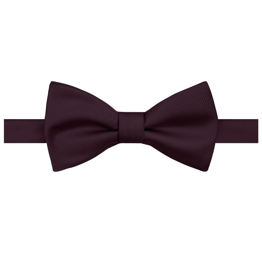 Silk Blend Solid Self-Tie Bow Tie - Bordeaux