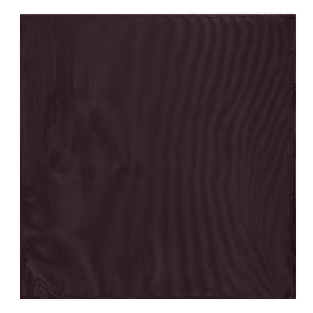 Wedding Silk Blend Solid Pocket Square - Bordeaux