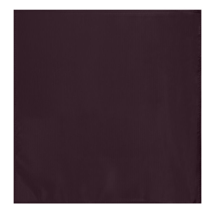 Silk Blend Solid Pocket Square - Bordeaux