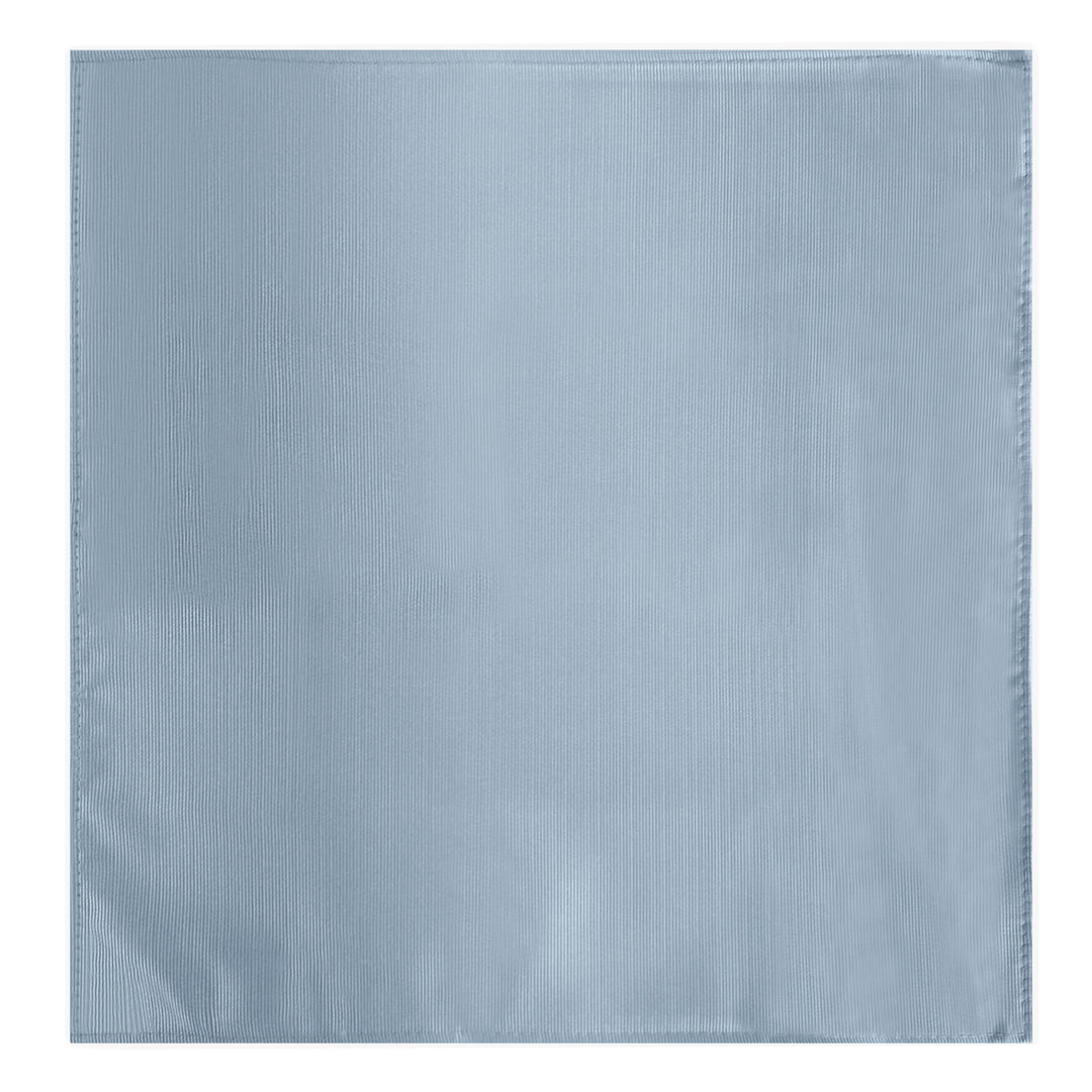 Wedding Silk Blend Solid Pocket Square - Dusty Blue