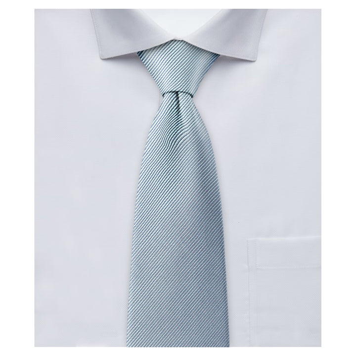 Silk Blend Solid Tie - Dusty Blue