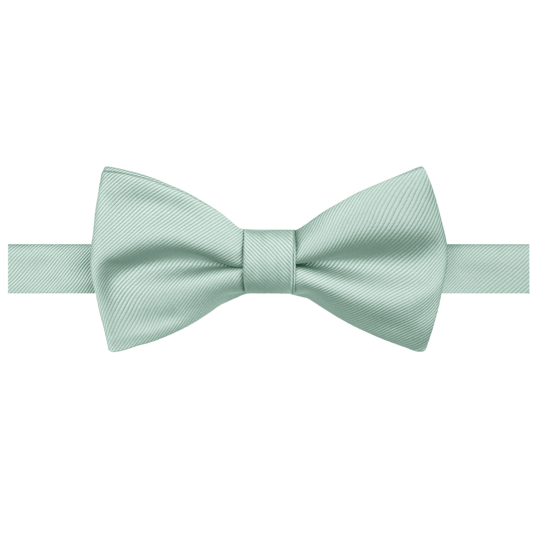 Silk Blend Solid Self-Tie Bow Tie - Sage Mist