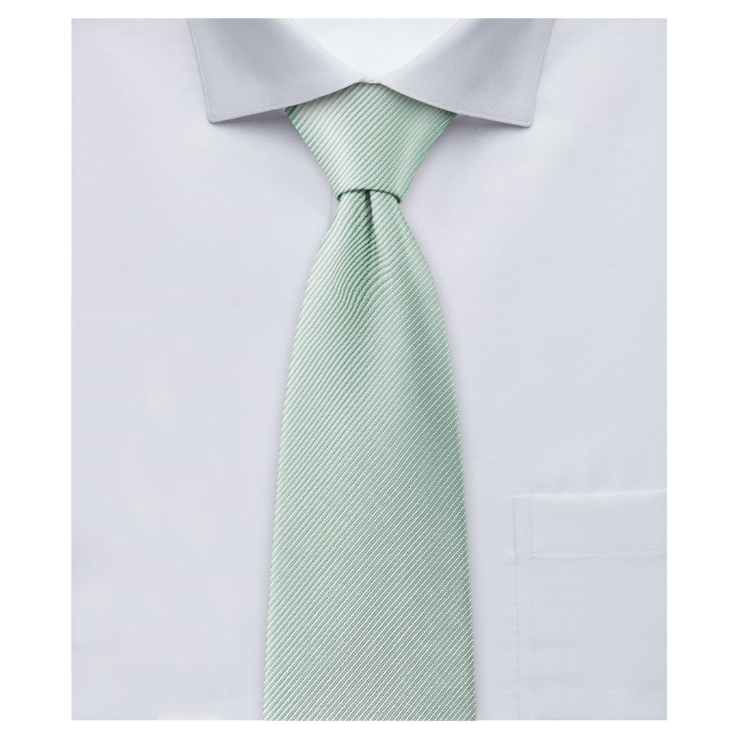 Wedding Silk Blend Solid Tie - Sage Mist