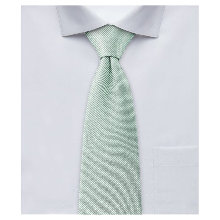 Silk Blend Solid Tie - Sage Mist