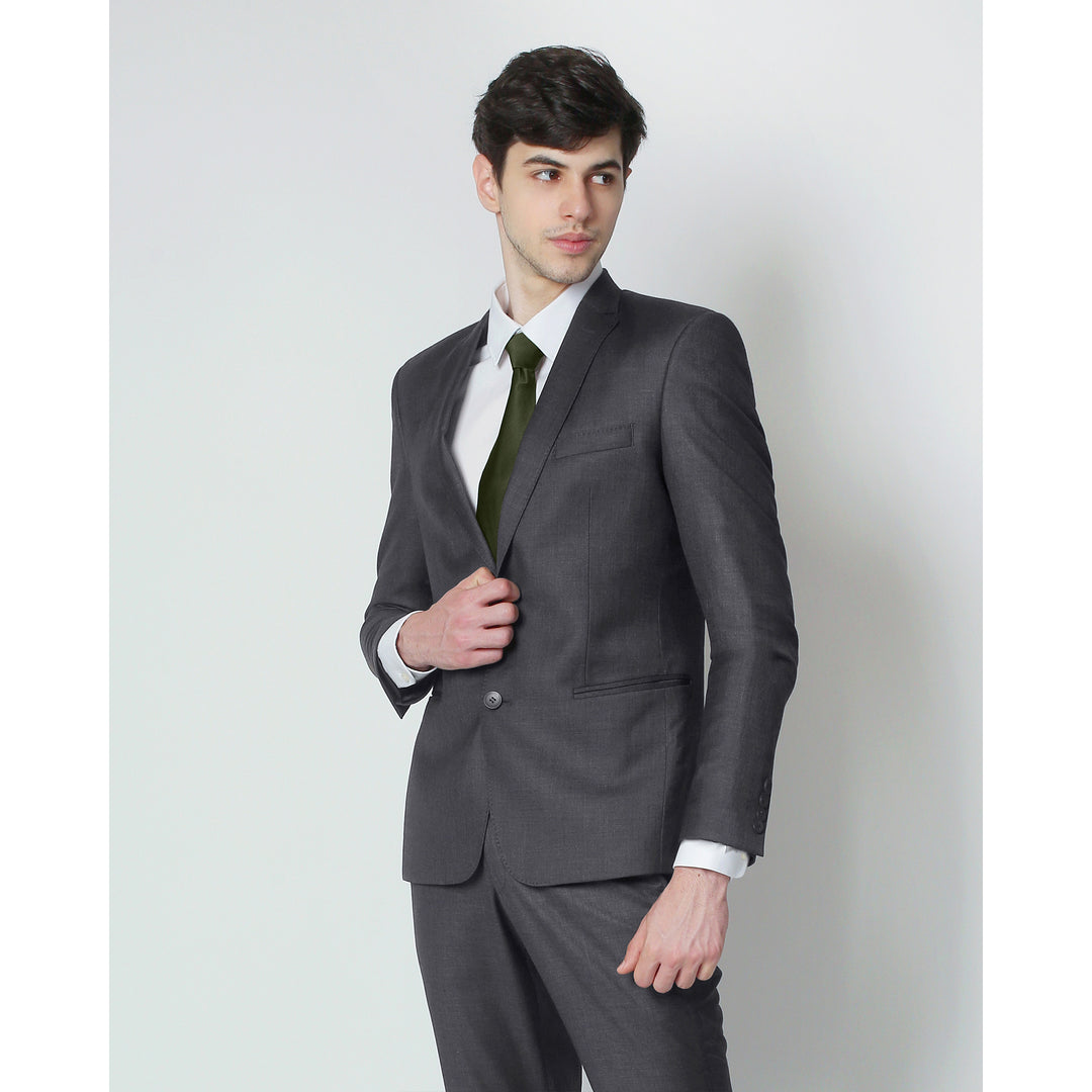 Silk Blend Solid Tie - Martini Olive