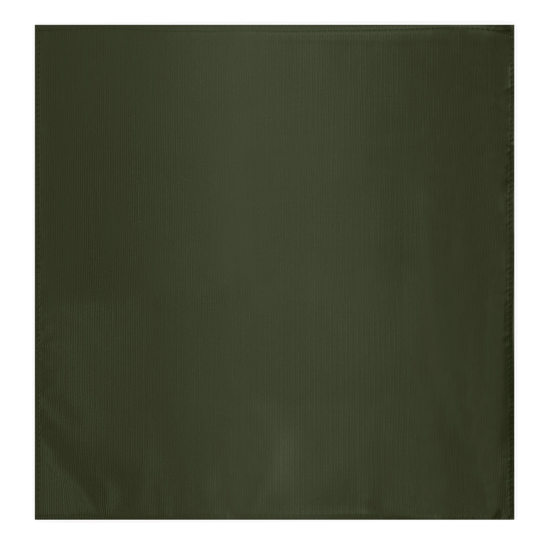 Wedding Silk Blend Solid Pocket Square - Martini Olive