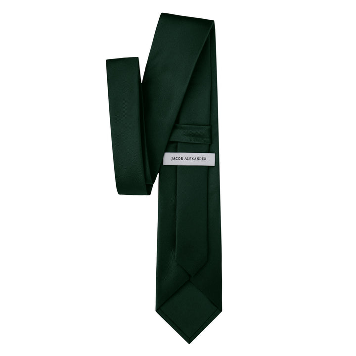 Silk Blend Solid Tie - Emerald Green