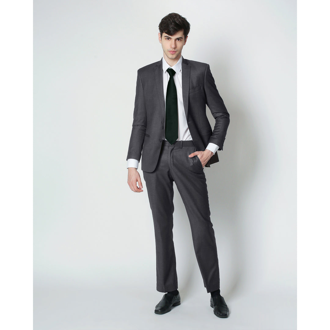 Silk Blend Solid Tie - Emerald Green