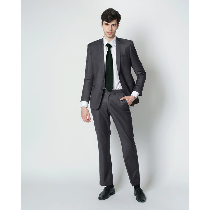 Silk Blend Solid Tie - Emerald Green