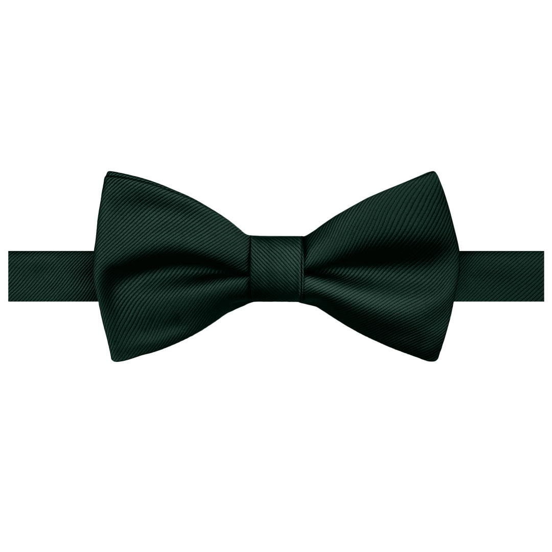 Silk Blend Solid Self-Tie Bow Tie - Emerald Green