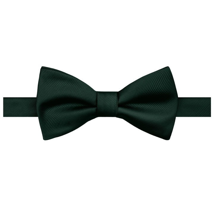 Silk Blend Solid Self-Tie Bow Tie - Emerald Green