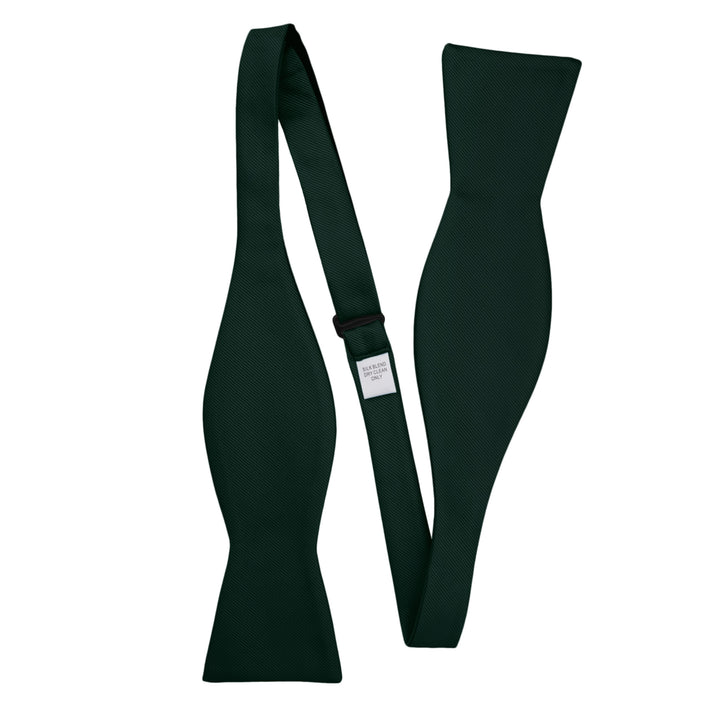 Silk Blend Solid Self-Tie Bow Tie - Emerald Green