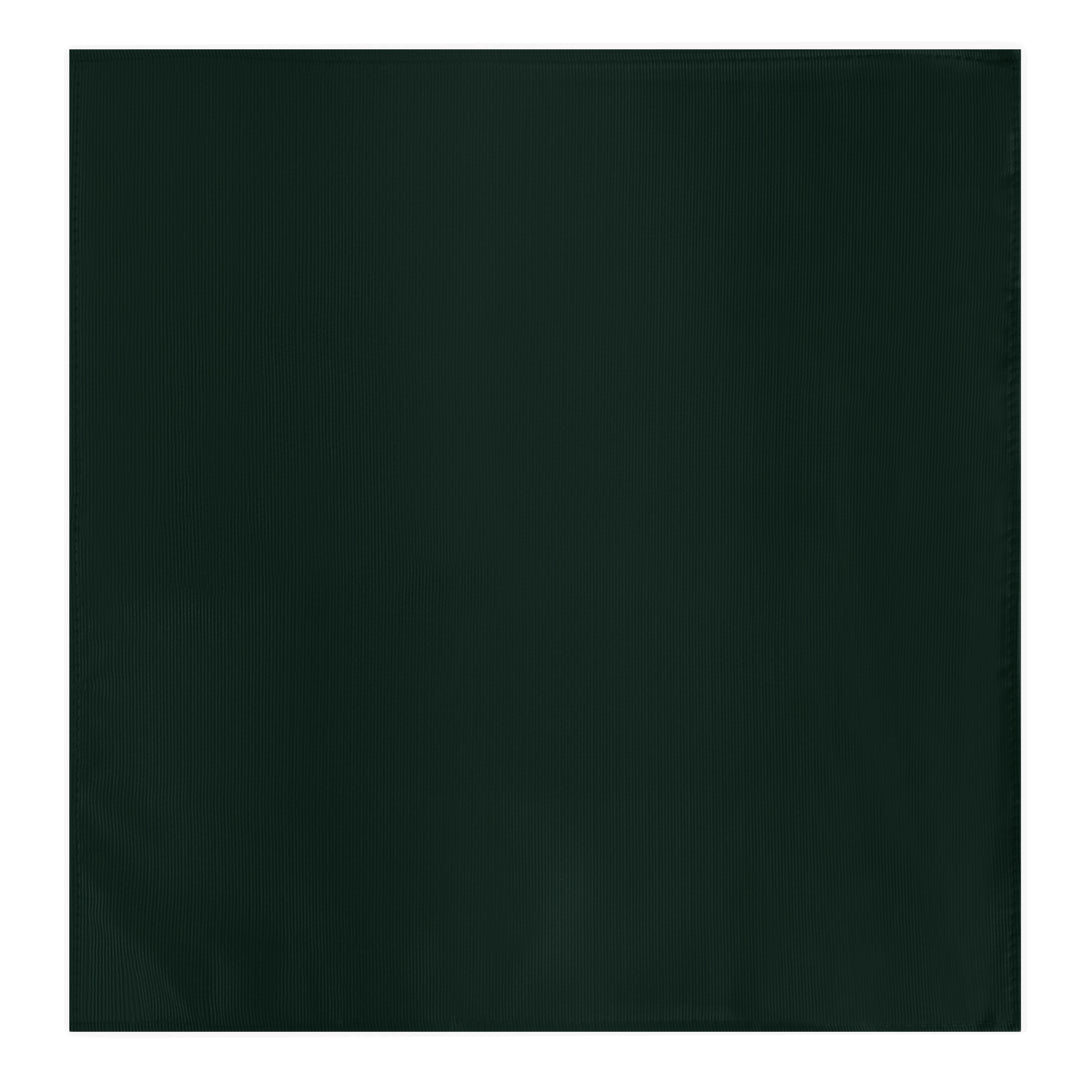 Silk Blend Solid Pocket Square - Emerald Green