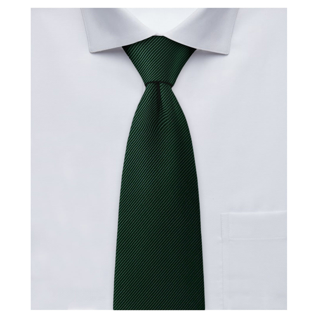 Silk Blend Solid Tie - Emerald Green