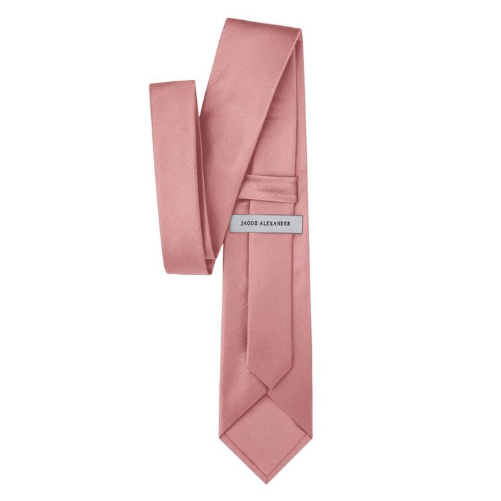 Silk Blend Solid Tie - Warm Pink