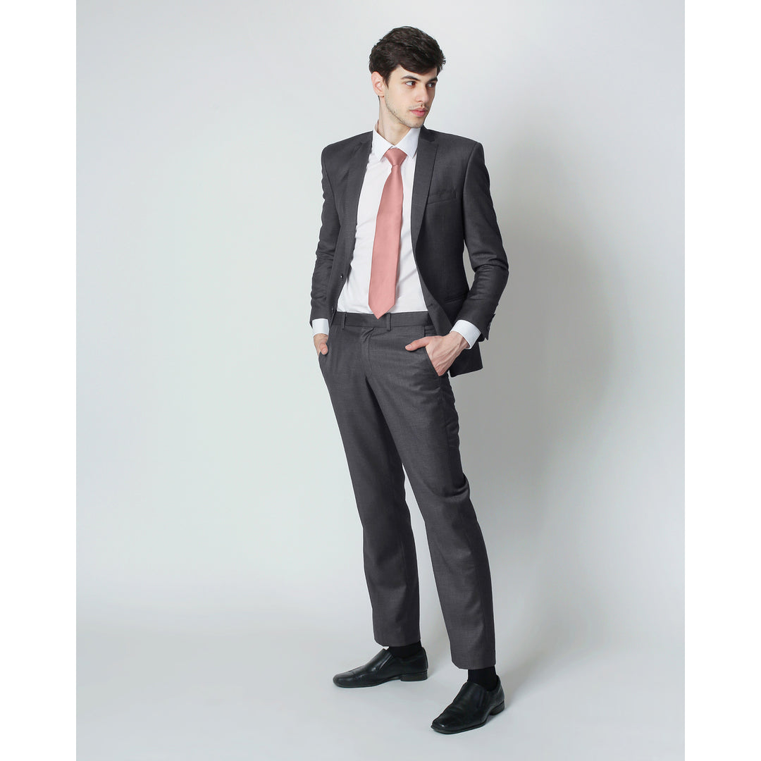 Silk Blend Solid Tie - Warm Pink